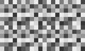 Abstract black, white and grey mosaic background. A square pattern