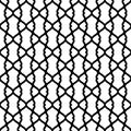 Black and White Grid Seamless Texture