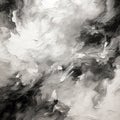 Abstract black and white grunge background, fantasy fractal texture Royalty Free Stock Photo