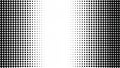 Abstract black and white halftone pattern with gradient effect Royalty Free Stock Photo
