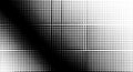 Abstract black and white halftone pattern with varying dot density creating a gradient effect Royalty Free Stock Photo