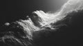 Abstract Black and White Image of Wispy Atmospheric Cloud Patterns Royalty Free Stock Photo