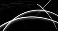 Abstract black and white light streaks and lines curves Royalty Free Stock Photo