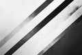 Abstract black and white lines creating dynamic visual contrasts in a minimalist design setting. Generative AI Royalty Free Stock Photo