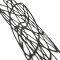 Abstract black and white lines intersecting shadow pattern Royalty Free Stock Photo