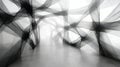 Abstract Black and White Mesh Structures Creating a Dreamlike Tunnel in a Minimalist Space Royalty Free Stock Photo