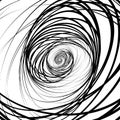 Abstract black and white, monochrome spirally background, patter