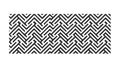 Abstract black and white pattern, intricate geometric weave design. vector design Generative AI Royalty Free Stock Photo