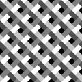 Abstract Black And White Seamless Rectangle Bricks Pattern Background