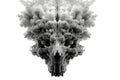 Abstract Black and White Smoke Explosion - Creativity and Innovation Concept for Design Poster Generative AI Royalty Free Stock Photo
