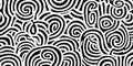 Abstract black and white spiral pattern Royalty Free Stock Photo