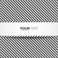 Abstract black and white text box