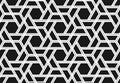 Abstract black white triangle pattern, geometric polygon texture background, vector illustration, line art Royalty Free Stock Photo