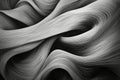 Abstract black and white wavy background. 3d rendering, 3d illustration. A dynamic mixture of straight and curved lines
