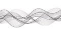 Abstract black and white wavy lines sound wave pattern Royalty Free Stock Photo