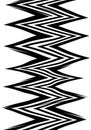 Abstract black and white zigzag pattern. Royalty Free Stock Photo