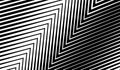 Abstract black and white zigzag wave pattern background vector