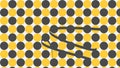 Abstract black and yellow geometric pattern background with random object Royalty Free Stock Photo