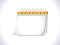 Abstract blank calender icon Royalty Free Stock Photo