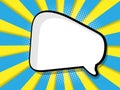 Abstract blank speech bubble comic book