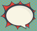 Abstract blank speech bubble comic book, pop art Royalty Free Stock Photo