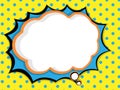 abstract blank speech bubble comic book, pop art style background