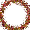 Abstract blank sprinkled confetti circle background graphic Royalty Free Stock Photo