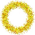 Abstract blank sprinkled confetti ring background Royalty Free Stock Photo