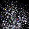 Abstract Blast Light Background, Color Lights Sparkles Explode Royalty Free Stock Photo