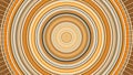 Abstract blinking and flowing rings creating effect of giving a signal, seamless loop. Animation. Colorful yellow tunnel