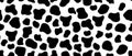 Abstract blob seamless vector repeat pattern design. Abstract blobs seamless background. Geometric Seamless pattern. Random black Royalty Free Stock Photo