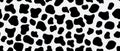 Abstract blob seamless vector repeat pattern design. Abstract blobs seamless background. Geometric Seamless pattern. Random black Royalty Free Stock Photo