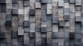 Abstract block stack wooden 3d cubes, black wood texture for backdrop