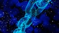 Abstract Blockchain Network Background, 3d render Royalty Free Stock Photo