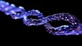Abstract Blockchain Network Connection - Digital Future, Data Structure, Artificial Intelligence Concept Royalty Free Stock Photo