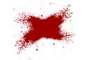 Abstract Blood splatter painted isolated background. il Royalty Free Stock Photo