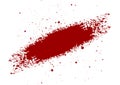 Abstract Blood splatter painted isolated background. il Royalty Free Stock Photo