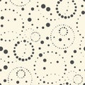 Abstract Blot Background. Seamless Chaotic Circle Pattern