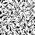 Abstract blots texture. Seamless graphic pattern. Isolated black and white texture