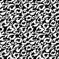 Abstract blots texture. Seamless graphic pattern. Isolated black and white texture.