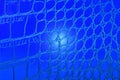 Abstract blue alligator leather pattern for background.