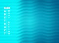 Abstract blue aqua sea wavy pattern design background. illustration vector eps10 Royalty Free Stock Photo