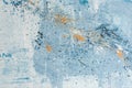 Abstract blue art background. Oil painting on canvas. Blue and white texture. Fragment of artwork Royalty Free Stock Photo