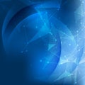 Abstract Blue Background. Abstract polygonal space