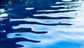 Abstract blue background. Blue water surface of the pool. blue water background. Patterns and ripples of swimming pool water surfa Royalty Free Stock Photo