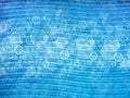 Abstract blue background with bokeh similar to air bubbles in water. Royalty Free Stock Photo