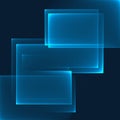 Abstract blue background. Bright blue blocks on the dark blue background. Royalty Free Stock Photo