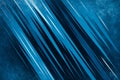 Abstract blue background with diagonal stripes and a textured grainy effect Royalty Free Stock Photo
