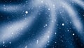 Abstract blue background with falling snow and light rays Royalty Free Stock Photo