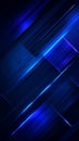 Abstract blue background with glowing diagonal lines and digital pattern creating futuristic and dynamic atmosphere Royalty Free Stock Photo